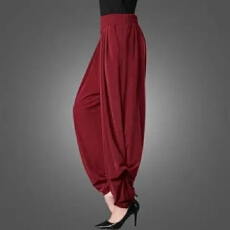 批发<b class='q'>哈伦</b>裤女2026春夏高腰休闲舞蹈裤宽松大码垮裤灯笼萝卜<b class='q'>长裤</b>