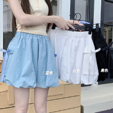 批发新款小众设计蝴蝶结花苞<b class='q'>半身</b>裙女夏季小个子高腰显瘦A字<b class='q'>短裙</b>