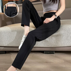 批发<b class='q'>哈伦</b>裤女运动裤子女春夏季薄款新款宽松直筒休闲小脚萝卜裤