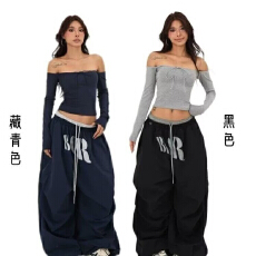批发美式格子拼接伞兵裤男女同款夏季<b class='q'>运动</b>薄款工装裤<b class='q'>宽松</b>直筒休闲裤