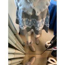 批发复古提花费尔岛减龄气质<b class='q'>半身裙</b><b class='q'>女</b>简约软糯百搭软糯高腰针织半裙