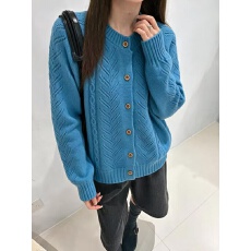 批发温柔风加厚软糯麻花毛衣短<b class='q'>外套女</b>秋冬韩系宽松休闲针织开衫
