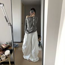 批发立体净边腰头有束脚绳#复古美式速干慵懒风春夏阔腿<b class='q'>宽松</b>休闲长<b class='q'>裤</b>