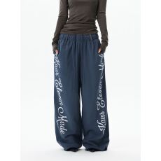 批发【纯棉质量】美式慵懒<b class='q'>运动</b>卫裤男女高级感宽松阔腿松弛感裤子情侣