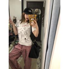 批发原版做法纯棉220克40支食毛+手感有弹力印花修身收腰短袖<b class='q'>t</b><b class='q'>恤</b>女