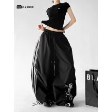 批发【塔丝隆速干面料加厚复合】阔腿裤女<b class='q'>夏</b>装高个子运动裤户外休闲裤