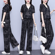 批发实拍大码潮牌休闲<b class='q'>运动服</b>套装女2026年夏季<b class='q'>新款</b>短袖时尚两件套女