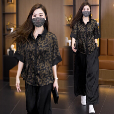 批发实拍2026<b class='q'>夏</b>装新款气质大码套装显瘦洋气胖妹妹宽松时尚两件套