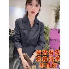 批发<b class='q'>樱</b><b class='q'>子</b>家2868F新款小众设计修身显瘦百搭气质西装外套