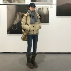 复古加绒加厚铅笔牛仔裤女冬季2025新款修身紧身弹力配靴子小脚裤