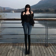 批发复古加绒加厚铅笔牛仔裤女冬季2025新款修身紧身弹力配靴子<b class='q'>小脚裤</b>