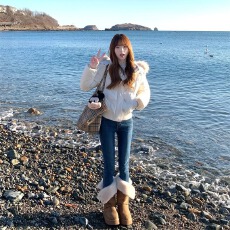 批发美式慵懒风怀旧蓝水洗铅笔牛仔裤子女春季新款紧身显瘦束脚小脚裤