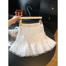 批发芭蕾风<b class='q'>蕾丝</b>花边白色蛋糕裙半身裙女2026夏季新款时尚百搭公主<b class='q'>短裙</b>