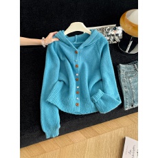 批发实拍洋气<b class='q'>不规则</b>星星扣子毛衣<b class='q'>开衫</b>女秋冬季新款气质显瘦百搭外套