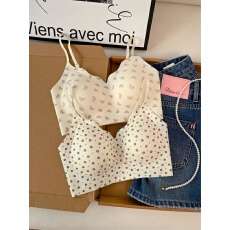 批发实拍性感一体式胸垫<b class='q'>文胸</b>吊带女夏季新款辣妹度假外穿洋气吊带<b class='q'>抹胸</b>