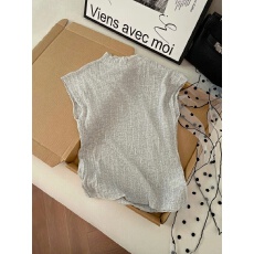 批发实拍显瘦百搭纯色<b class='q'>无袖</b>针织打底衫女夏秋季新款外穿内搭舒适<b class='q'>背心</b>