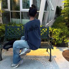 批发【华面复合】华夫格复古<b class='q'>长袖</b><b class='q'>t</b><b class='q'>恤</b>女秋冬<b class='q'>宽松</b>慵懒风情侣外套上衣