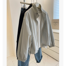 批发【原版工艺立领外套女春秋季简约百搭显瘦<b class='q'>户外</b>休闲冲锋衣夹克<b class='q'>上衣</b>