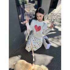 批发【210克纯棉塞洛仿+拉肩包边】圆领<b class='q'>长袖</b><b class='q'>t</b><b class='q'>恤</b>女印花上衣