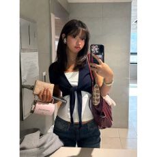 批发【人棉随心裁260克】美式复古甜辣小众韩系别致感套装女