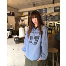 批发锦纶面料薄款<b class='q'>防晒</b>衣卫衣美式V领卫衣字母印花复古宽松上衣夏季女