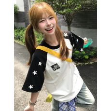 批发#印花+原版插肩袖【19支220克纯棉】短袖<b class='q'>T</b><b class='q'>恤</b>男女同款