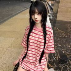 批发（<b class='q'>纯棉</b>220克精梳紧密）短袖<b class='q'>t</b><b class='q'>恤</b>女