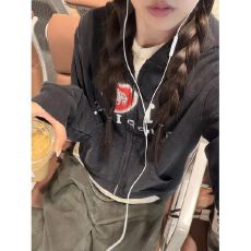 批发洗水做旧工艺 【纯棉华棉】美式复古<b class='q'>开衫</b>拉链外套