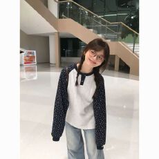 65/35华夫格250克 长袖t恤女