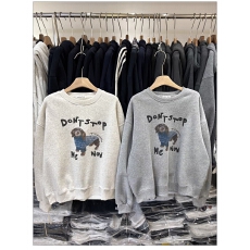 批发<b class='q'>韩国</b>东大门2025秋装新款时尚加绒加厚<b class='q'>卫衣</b>字母印花休闲宽松上衣