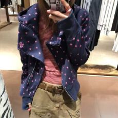 批发华棉复合无帽绳有口袋连帽<b class='q'>卫衣</b>女，薄款+加绒