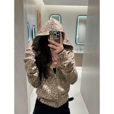 批发【华棉复合+后包领】豹纹连帽<b class='q'>卫衣</b>外套女秋季修身<b class='q'>短款</b>拉链上衣