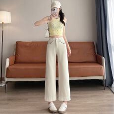 批发九分<b class='q'>直筒</b><b class='q'>牛仔裤</b>女春秋夏季2026新款宽松垂感韩版显瘦小个子裤子女