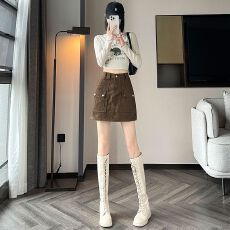 批发高腰牛仔半身裙女<b class='q'>春</b>夏季2026年新款辣妹显瘦a字防走光包臀短裙子