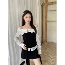 批发已出货 <b class='q'>长袖</b><b class='q'>衬衫女</b>秋新款设计感绑带修身衬衣