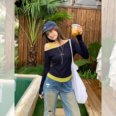 批发已出货 <b class='q'>秋</b>季小个子内搭纯欲修身长袖上衣