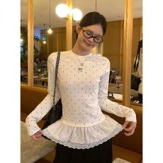 批发已出货 <b class='q'>蕾丝</b>内搭<b class='q'>打底衫</b>女秋冬新款胖MM遮肉显瘦长袖T恤上衣