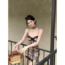 批发已出货 吊带<b class='q'>连衣裙</b>女夏季高冷御姐风性感包臀裙