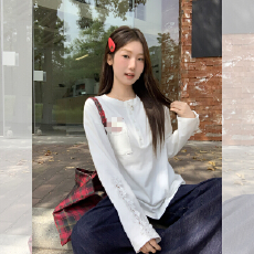 批发已出货 T恤女秋<b class='q'>冬</b>宽松内搭打底衫休闲上衣