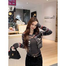 批发已出货 针织提花费尔岛上衣开衫法式辣妹修身显瘦吊带两件套女