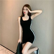 批发已出货 包臀<b class='q'>修身</b>显瘦<b class='q'>连衣裙</b>女背心短裙收腰