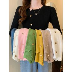 批发已出货 修身紧身短款长袖打底<b class='q'>针织衫</b>上衣洋气内搭低领毛衣女秋冬