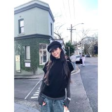 批发已出货 黑色针织马甲背心女秋冬季新款宽松无袖叠穿马夹上衣