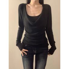 批发已出货 高级感上衣女<b class='q'>时尚</b><b class='q'>吊带</b>内搭长袖针织衫两件套毛衣