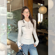 批发已出货 针织<b class='q'>打底衫</b>女2026年春季新款气质修身显瘦<b class='q'>长袖</b>上衣