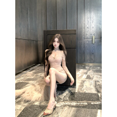 批发已出货 长袖连衣裙女秋<b class='q'>冬</b>紧身蕾丝裙子御姐风性感显身材包臀短裙