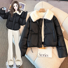 实拍羽绒棉服女冬季2025新款今年爆款大码胖mm加厚棉衣外套棉袄