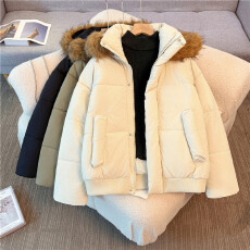 实拍羽绒棉服女冬季2025新款今年爆款大码胖mm加厚棉衣外套棉袄