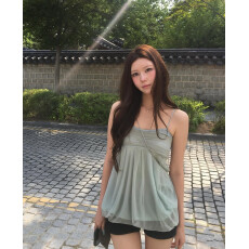 批发uniuni losesleepover纯欲甜妹网纱吊带背心<b class='q'>花苞</b><b class='q'>连衣裙</b>蕾丝上衣女