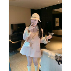 批发千金感巨好看呢子外套女2025秋冬新款<b class='q'>中长款</b>大衣